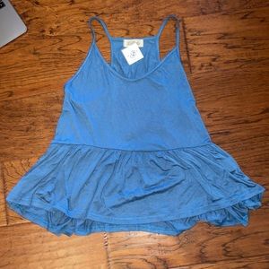Blue Flowy Tank top